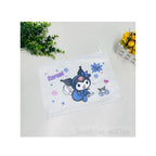 Kuromi A4 Zipper File Bag - Transparent Document Pouch for School & Girls