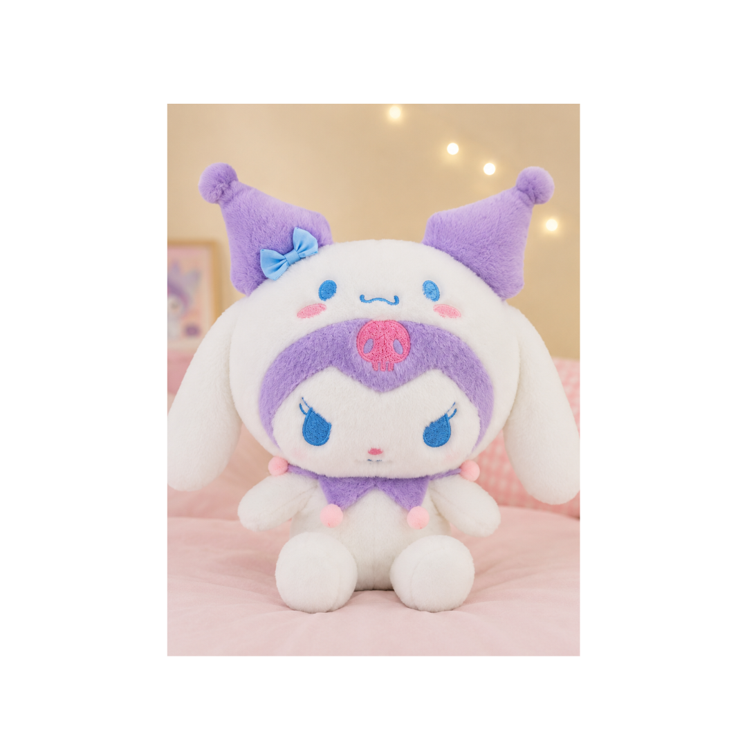 Rolex Cute Kuromi Plush Toy – Soft Stuffed Cartoon Doll (Colour as per Availability) | Ages 3+