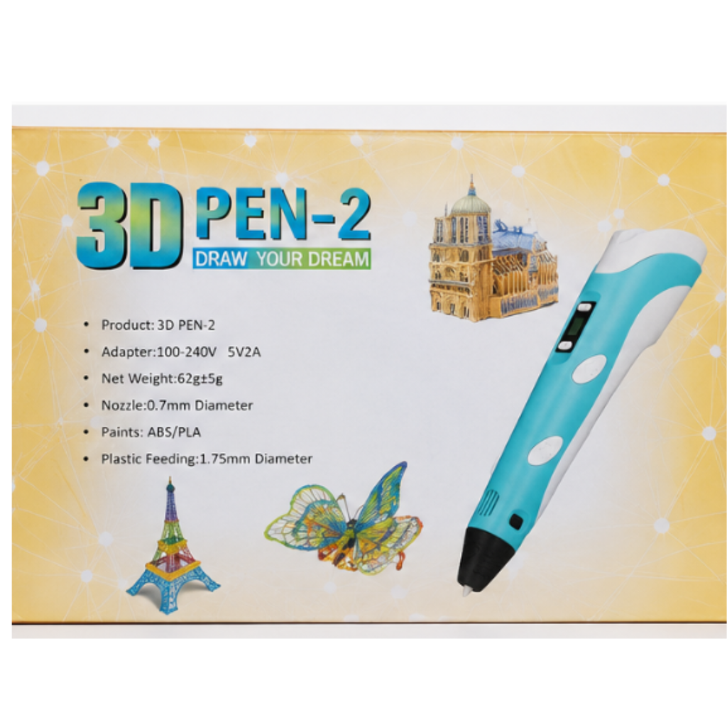 Toy Gallery 3D Pen-2 – 3D Printing Pen for Creative Drawing & DIY Art (8Years+)