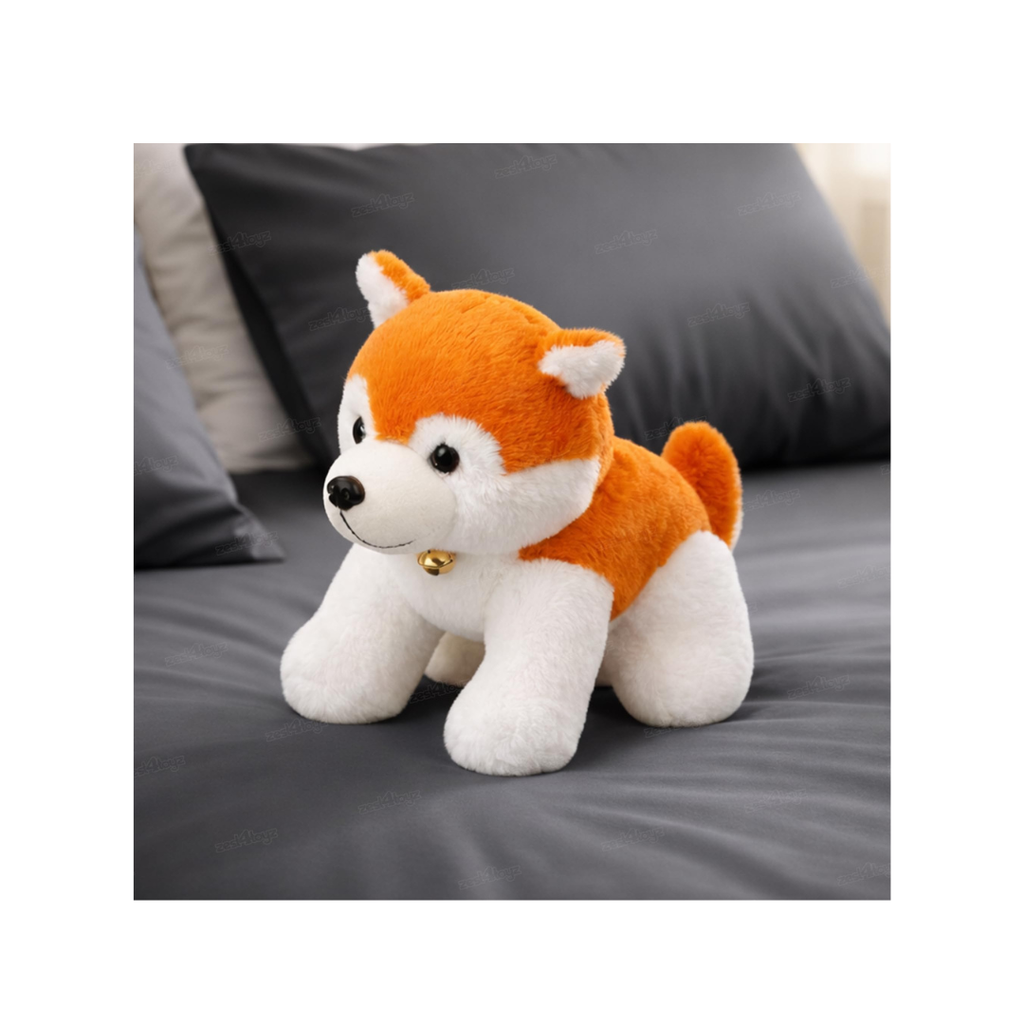 Soft Plush Dog Toy Set Assorted Colours 6-Piece