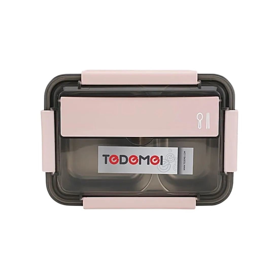 Stainless Steel Lunch Box - 2 Compartments, Leakproof Airtight, BPA-Free