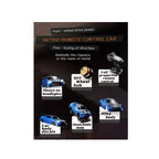 1:43 scale M4 metal body 4WD RC drift car with gyro and 2.4GHz remote control