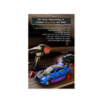  1:43 scale M4 metal body 4WD RC drift car with gyro and 2.4GHz remote control