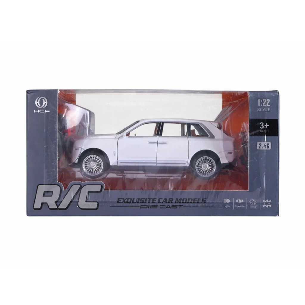 Die-Cast Luxury SUV Remote Control Toy Car with Lights & Openable Doors 1:22 Scale