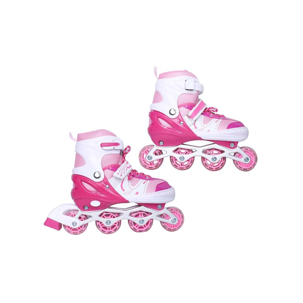 JB Impex Powerline Adjustable Inline Skating Shoes Medium Size Age 11 to 15 Years
