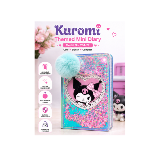 264-22 Kuromi Themed Mini Diary