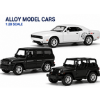 Toy Rush Alloy Model Car 1:26 Scale Pull Back Die-Cast Toy Car with Openable Doors (Colour as per Availability) | Ages 3+