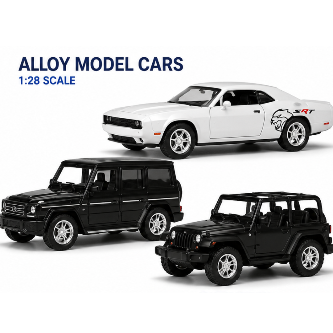 Toy Rush Alloy Model Car 1:26 Scale Pull Back Die-Cast Toy Car with Openable Doors (Colour as per Availability) | Ages 3+
