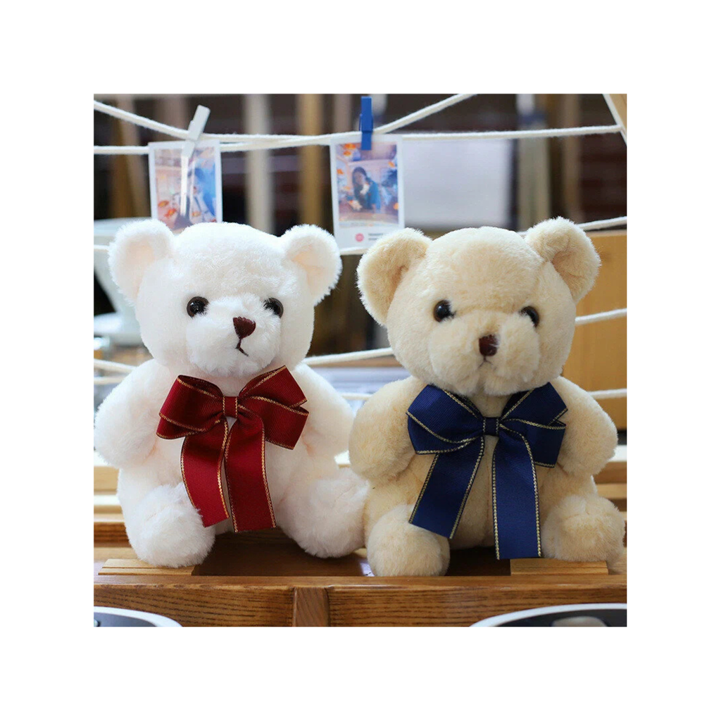 Premium Soft Teddy Bear Plush Toy with Decorative Ribbon Cute Stuffed Animal for Kids & Gifting