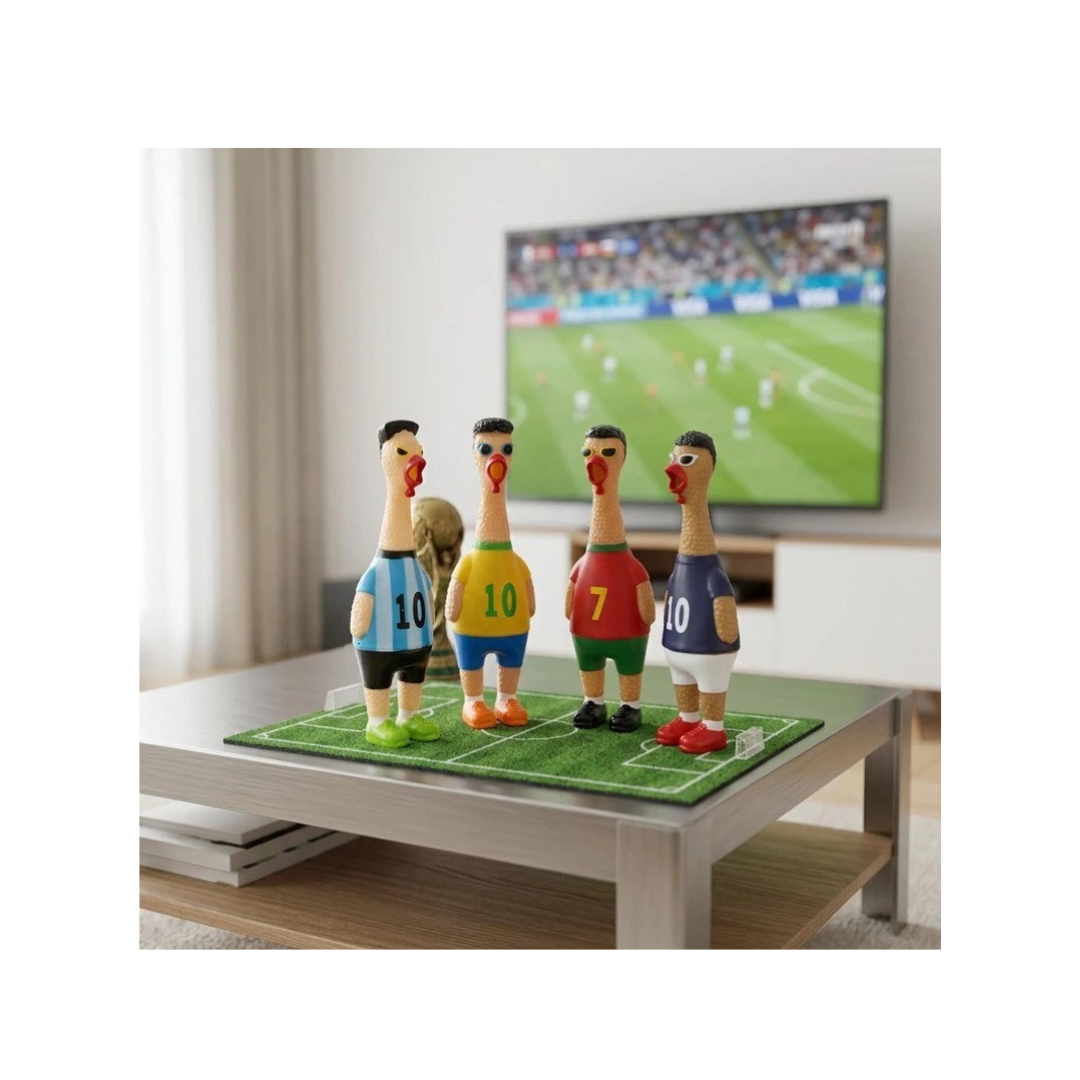 UB Collection Chuchu Footballers Squeeze Toy for Kids Age 3+ Random Design as per Availability