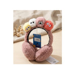 Monster Pom Pom Ear Muffs for Kids - Fluffy Faux Fur, Warm & Cute