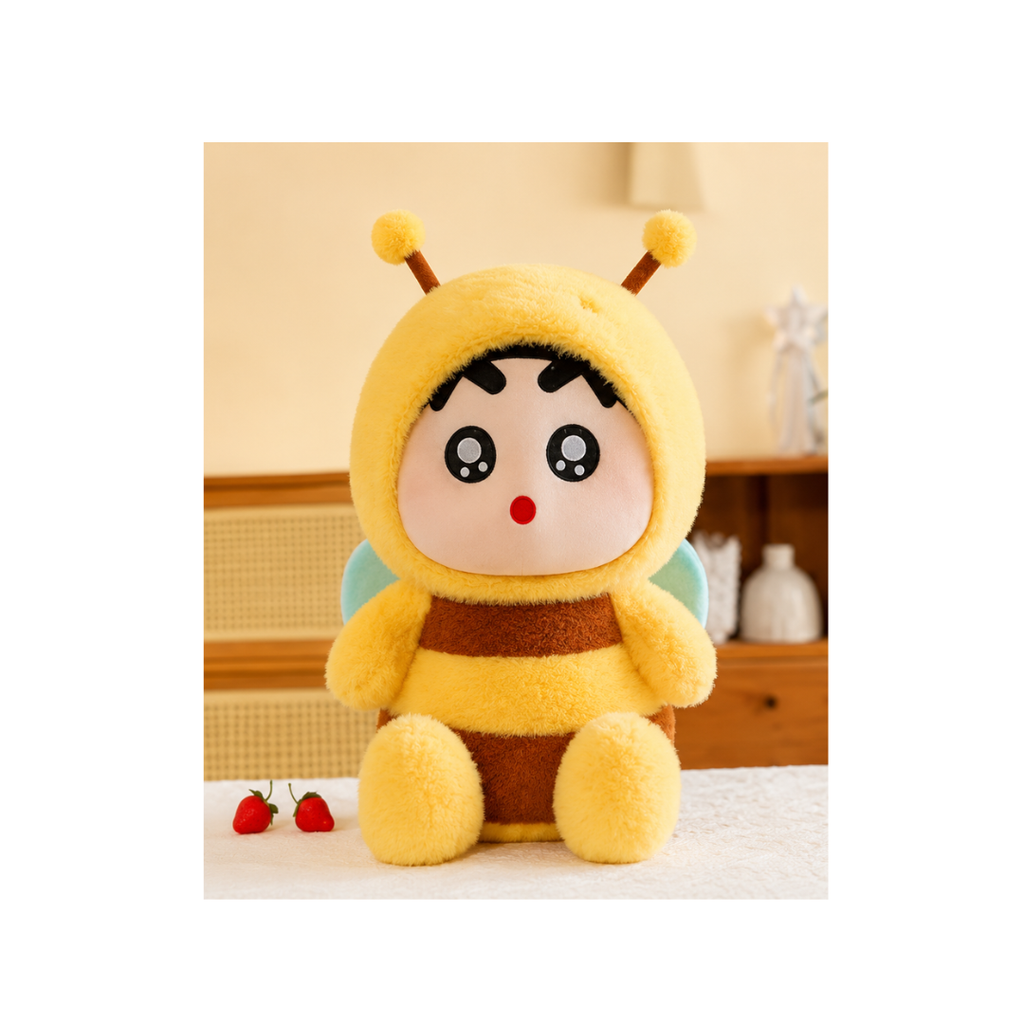 Rolex Fancy Honeybee Plush Toy – Soft Stuffed Animal Doll for Kids (Colour as per Availability) | Ages 3+