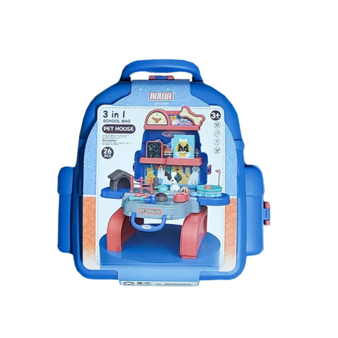 Role Play Bag Set – 3-in-1 Pretend Play Backpack Toy