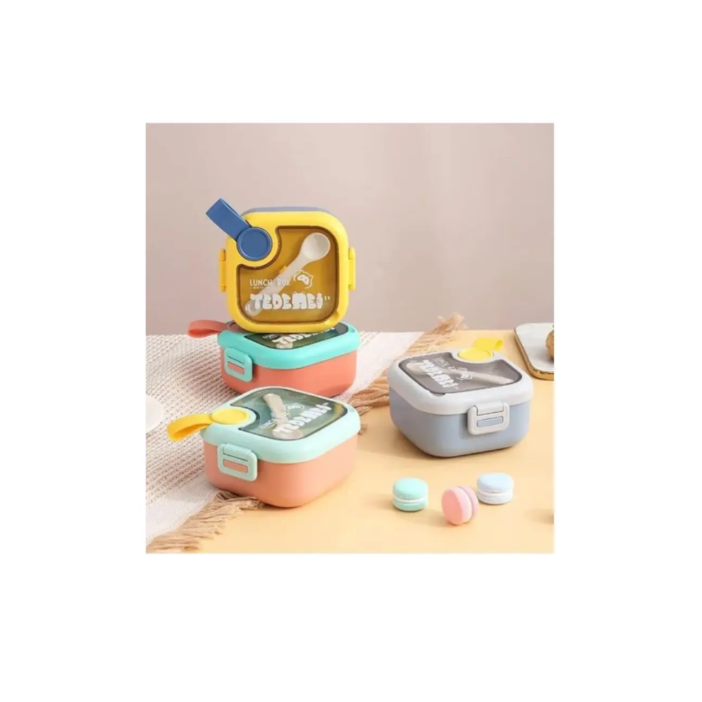 Kids Lunch Box - Durable Food-Grade Plastic with Stainless Steel Inner Bowl