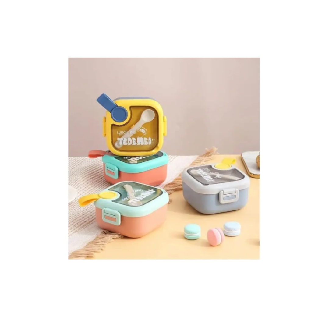 Kids Lunch Box - Durable Food-Grade Plastic with Stainless Steel Inner Bowl