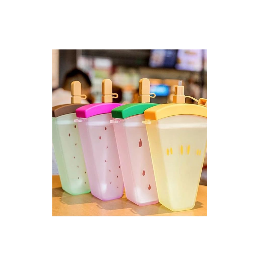 Leakproof Fruit Popsicle Straw Bottle