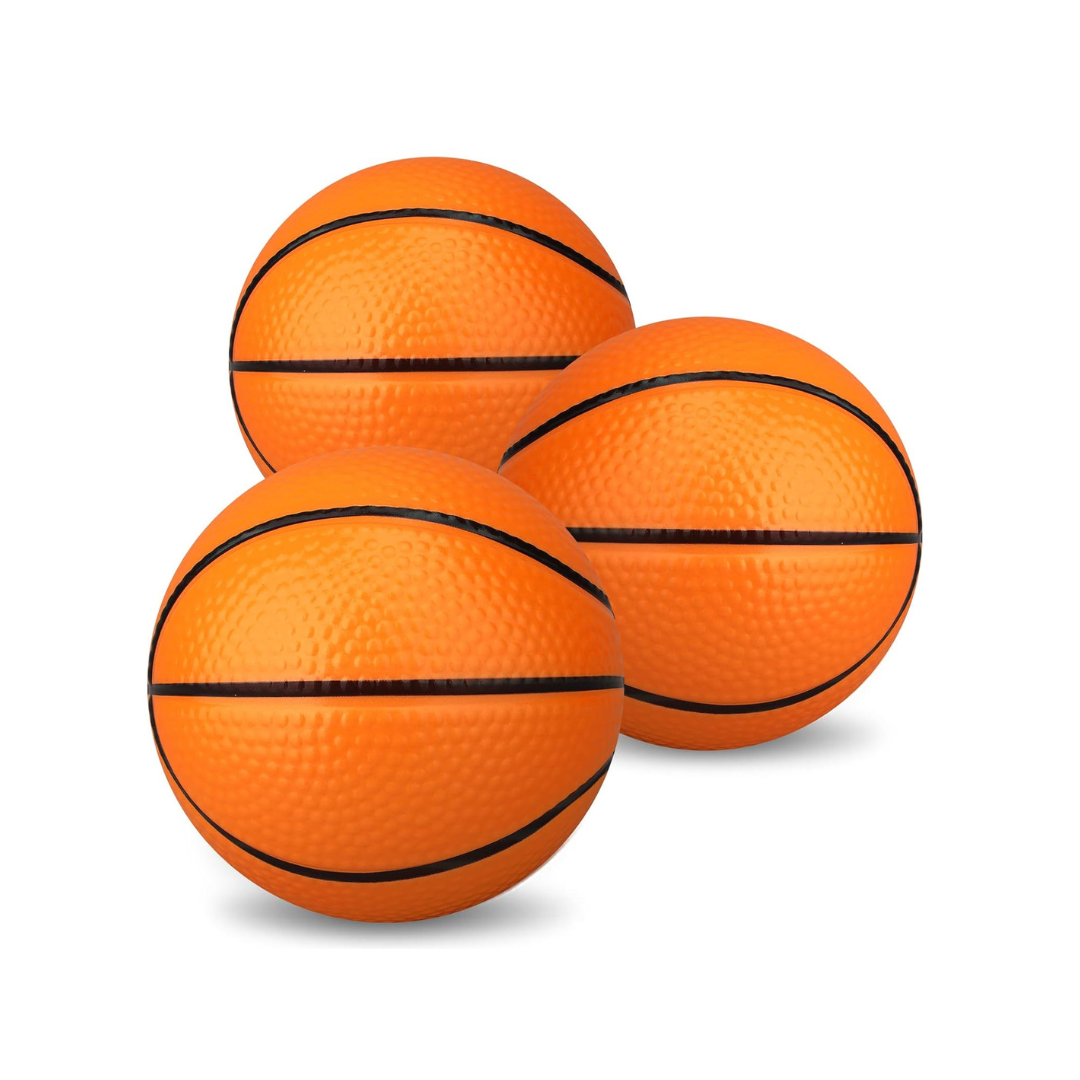 JB Impex Mini Soft Basketball Set – Rubber Foam Sports Balls for Kids (Orange) 3+ Years