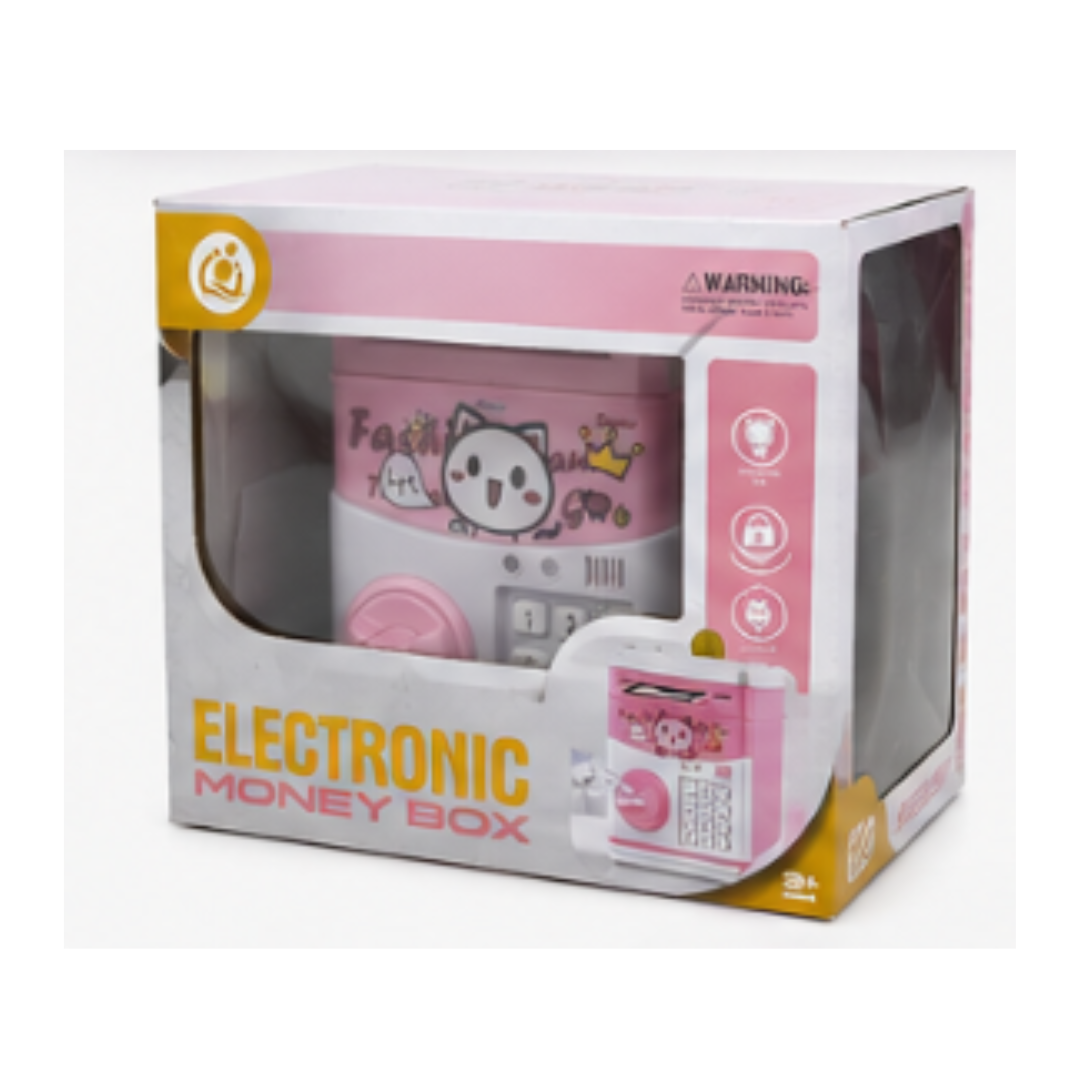 Toy Rush Electronic Money Box with Password Lock – Kids ATM Piggy Bank (3Years+)