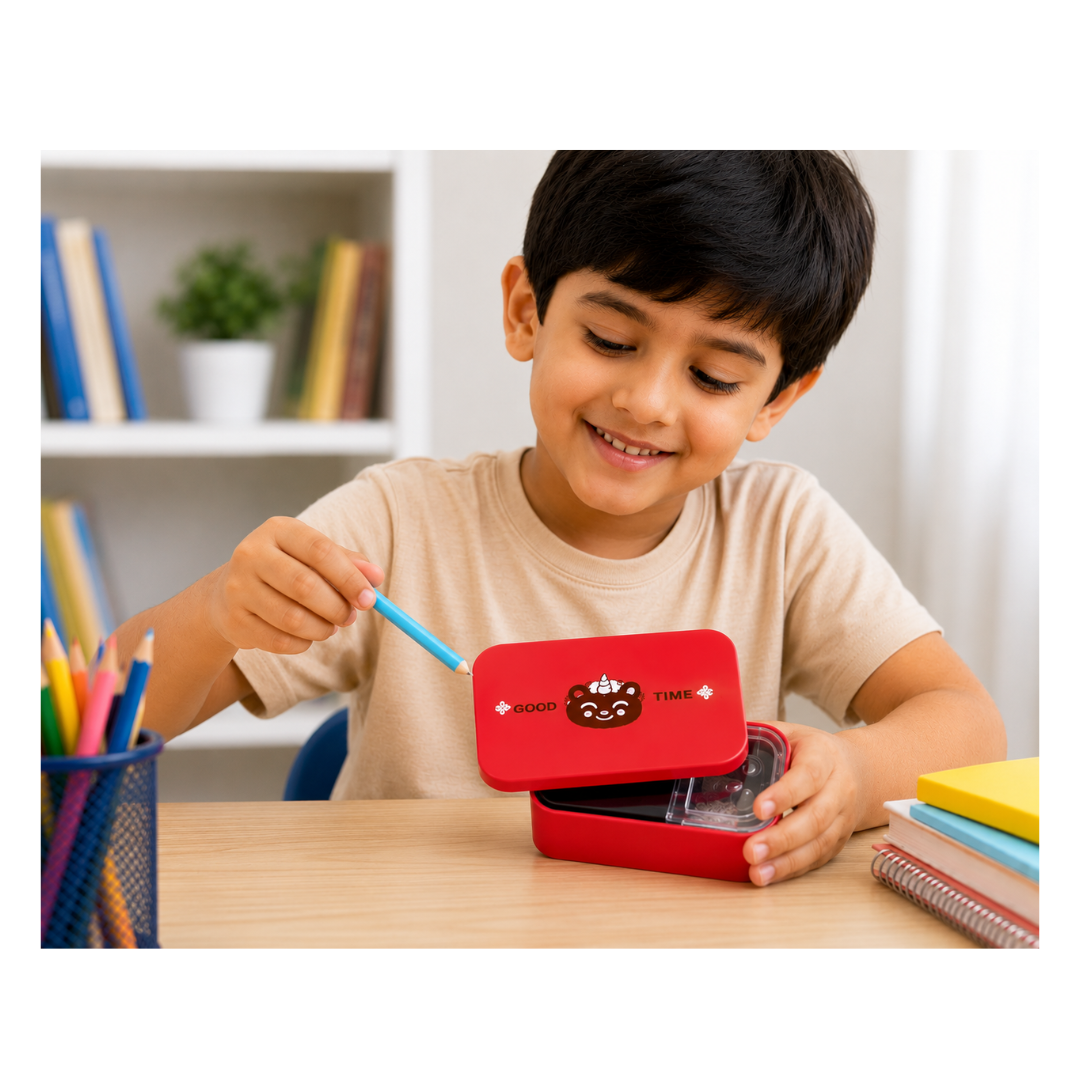 Ub Collection Kawai 2 Hole Pencil Sharpener Box for Ages 3+ Random Colour as per Availability