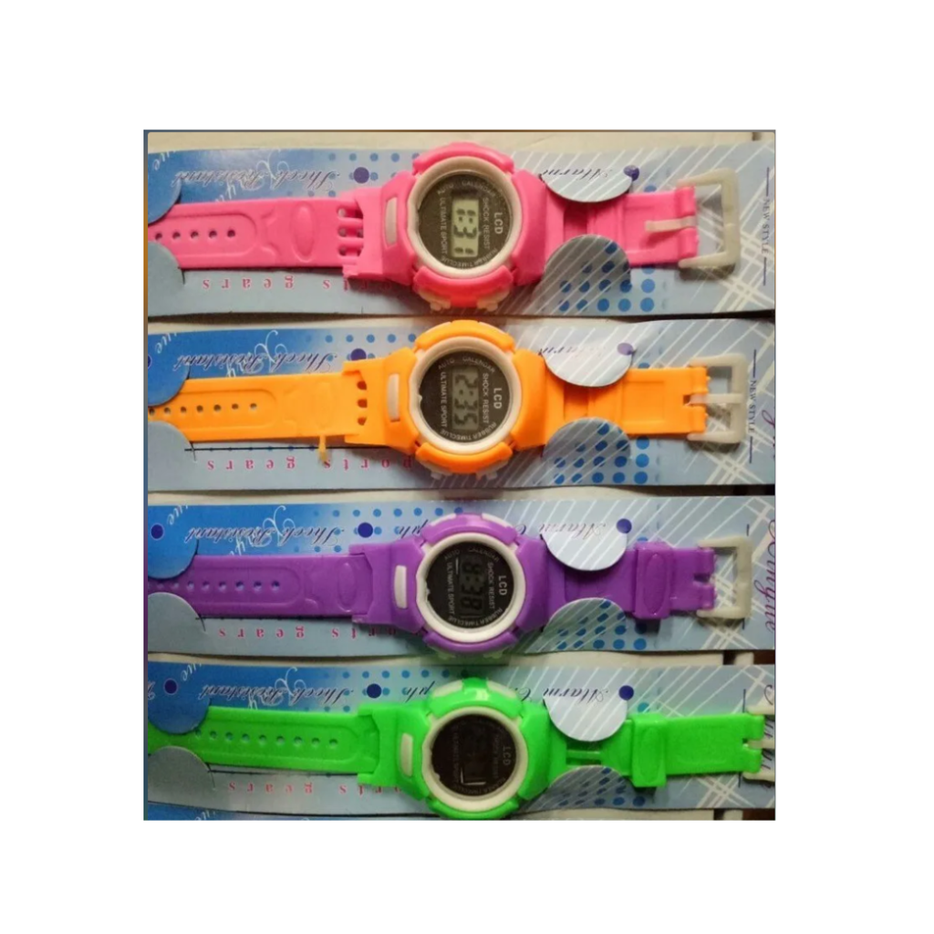 Kids Digital Sports Watch – Colourful LED Wrist Watch for Boys & Girls