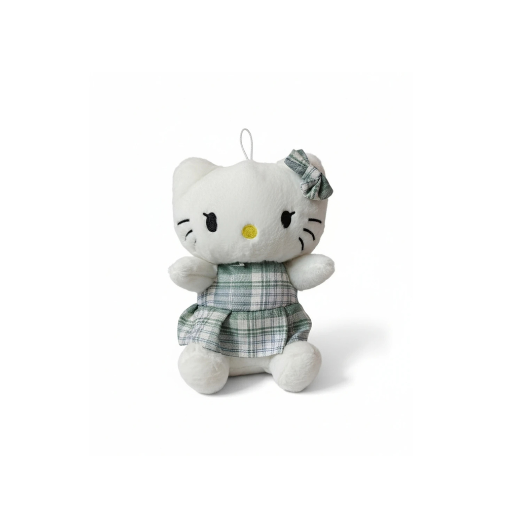 Rolex Hello Kitty Green Plaid Dress Plush Toy 3-12 Years