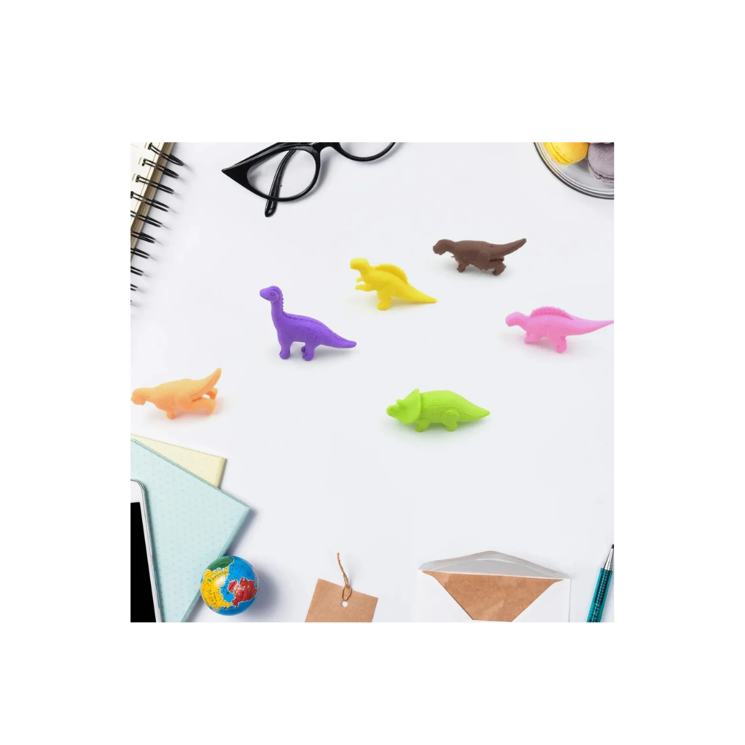 Rubber DINOSAUR SHAPED ERASERS FOR KIDS (3year+)
