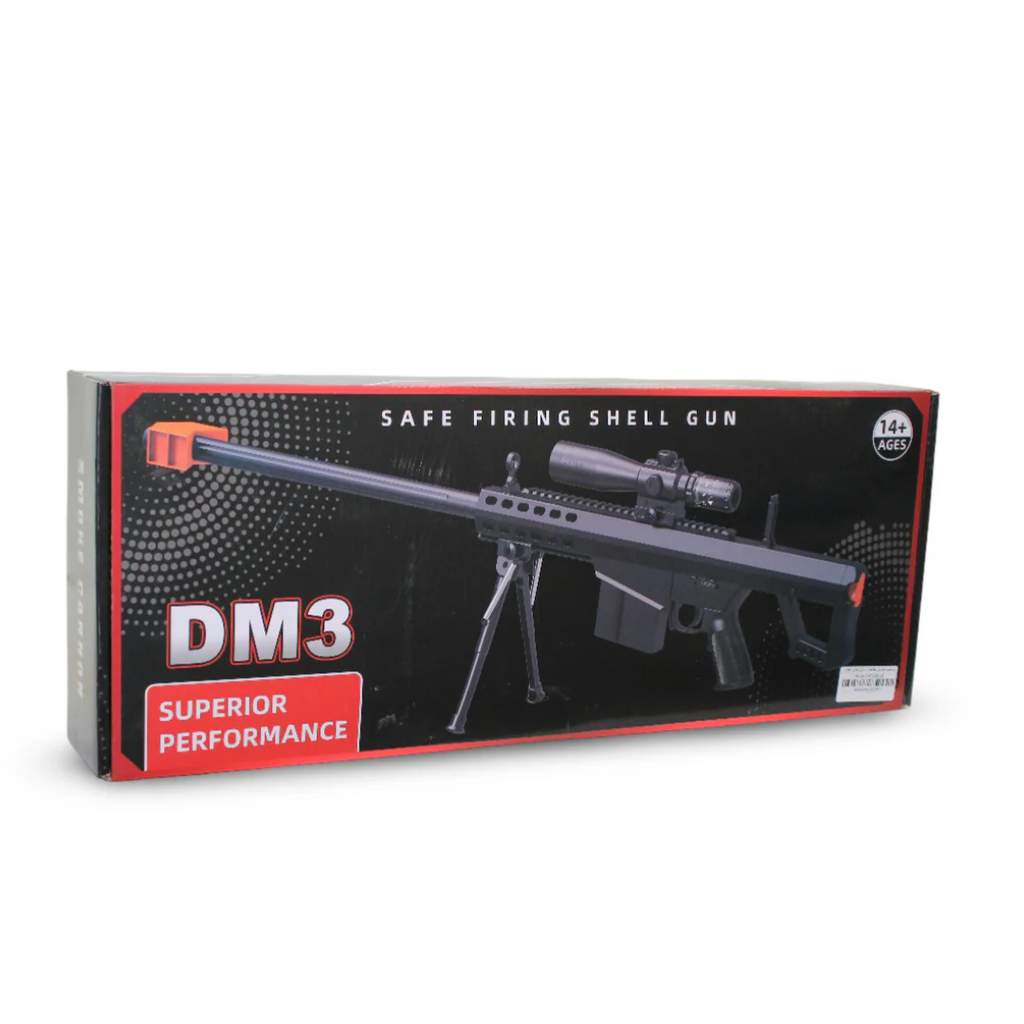 DM3 Superior Performance Gun with Shell Ejecting Action &Tactical Role Play Toy (14 Years+)