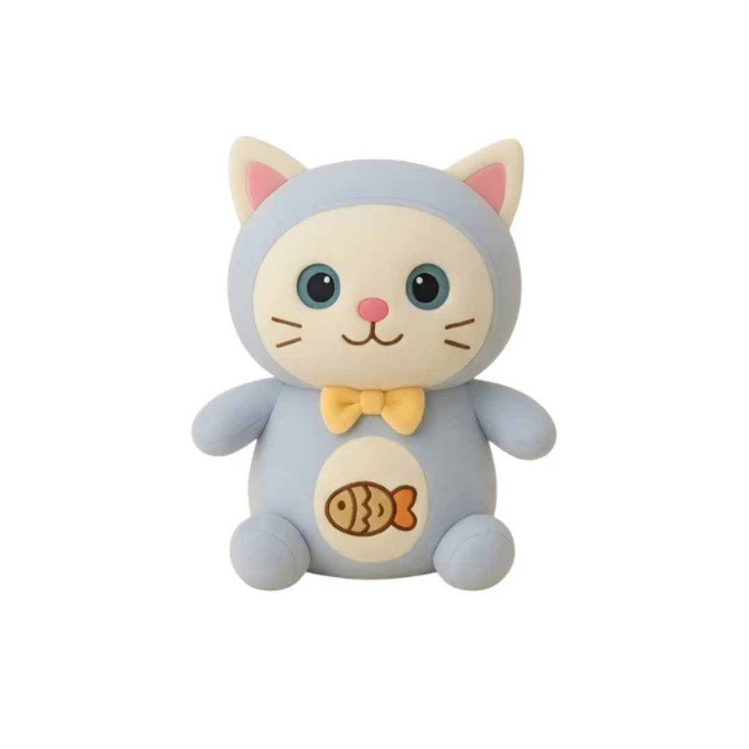 Rolex Cute Kitty Cat Plush Toy with Fish Embroidery 3-14 Years