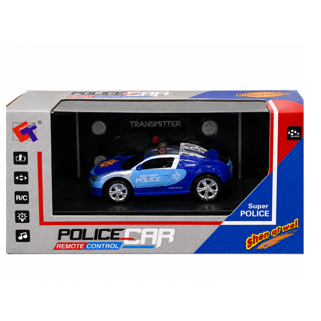 Toy Rush Super Police Remote Control Car with Lights & Sound (8Years+)