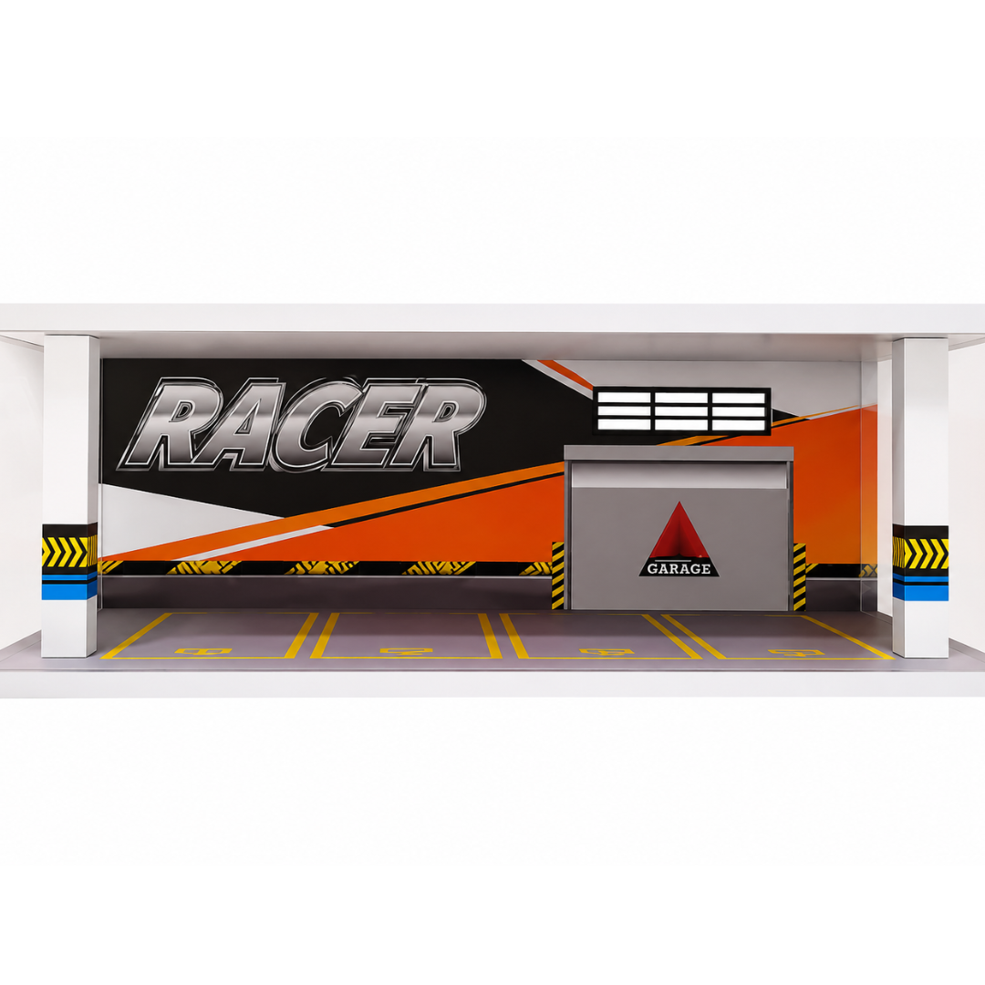 Racer Parking Garage Diorama Display Set for Model Cars