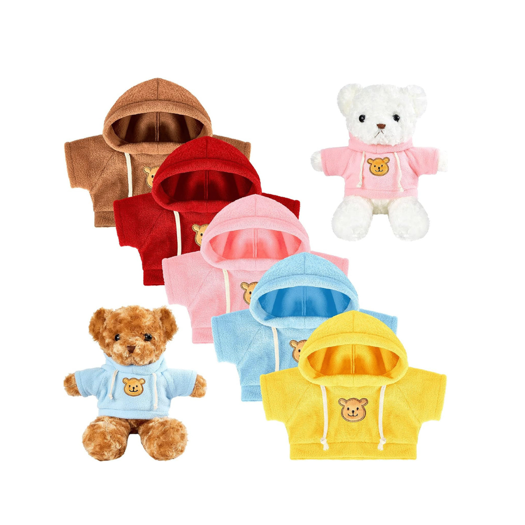 Plush Bear Hoodie Outfit for 14–18 Inch Teddy Bears