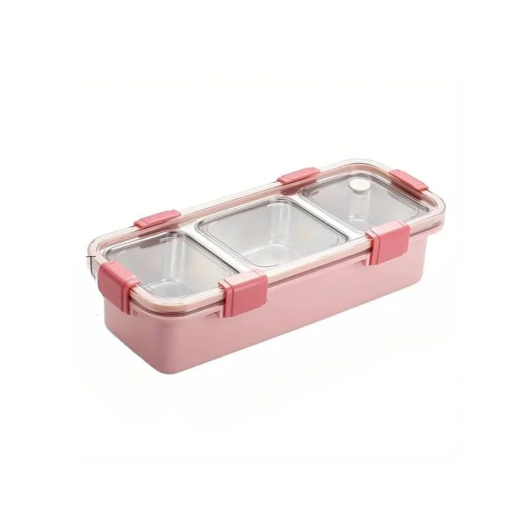 Stainless Steel Bento Lunch Box · Multi-Compartment · Leak-Proof · Ages 6+