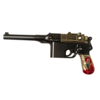 JB Implex Superhero Theme Target Shooting Toy Gun Set with Soft Bullets, Magazine & Target Board (6+ Years)