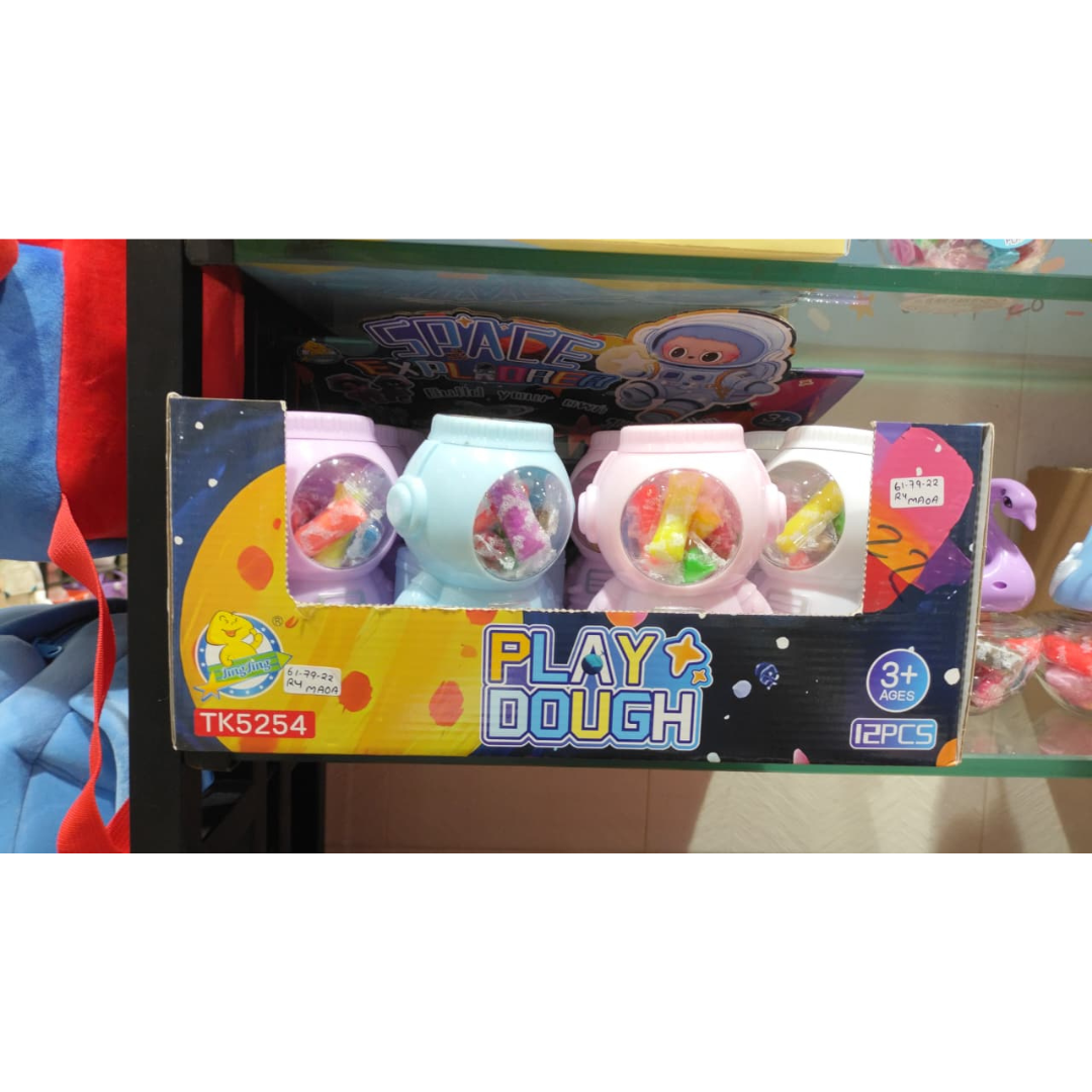 Ub Collection Astro Play Dough Set for Kids 12 Pieces Age 3+
