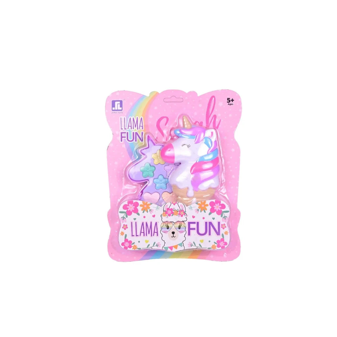 Llama & Unicorn Kids Makeup Kit - Safe Cosmetics Gift Set for Girls