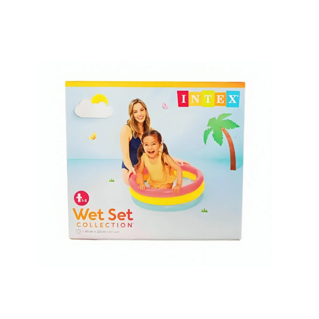 INTEX ROUND TUB Baby  Inflatable Swimming Pool (Multicolor) | 1-3 Years