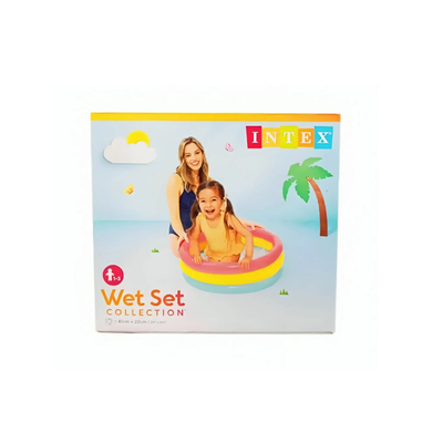 INTEX ROUND TUB Baby  Inflatable Swimming Pool (Multicolor) | 1-3 Years