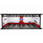 Racer Motor Oil Service Garage Diorama Display Box for Model Cars
