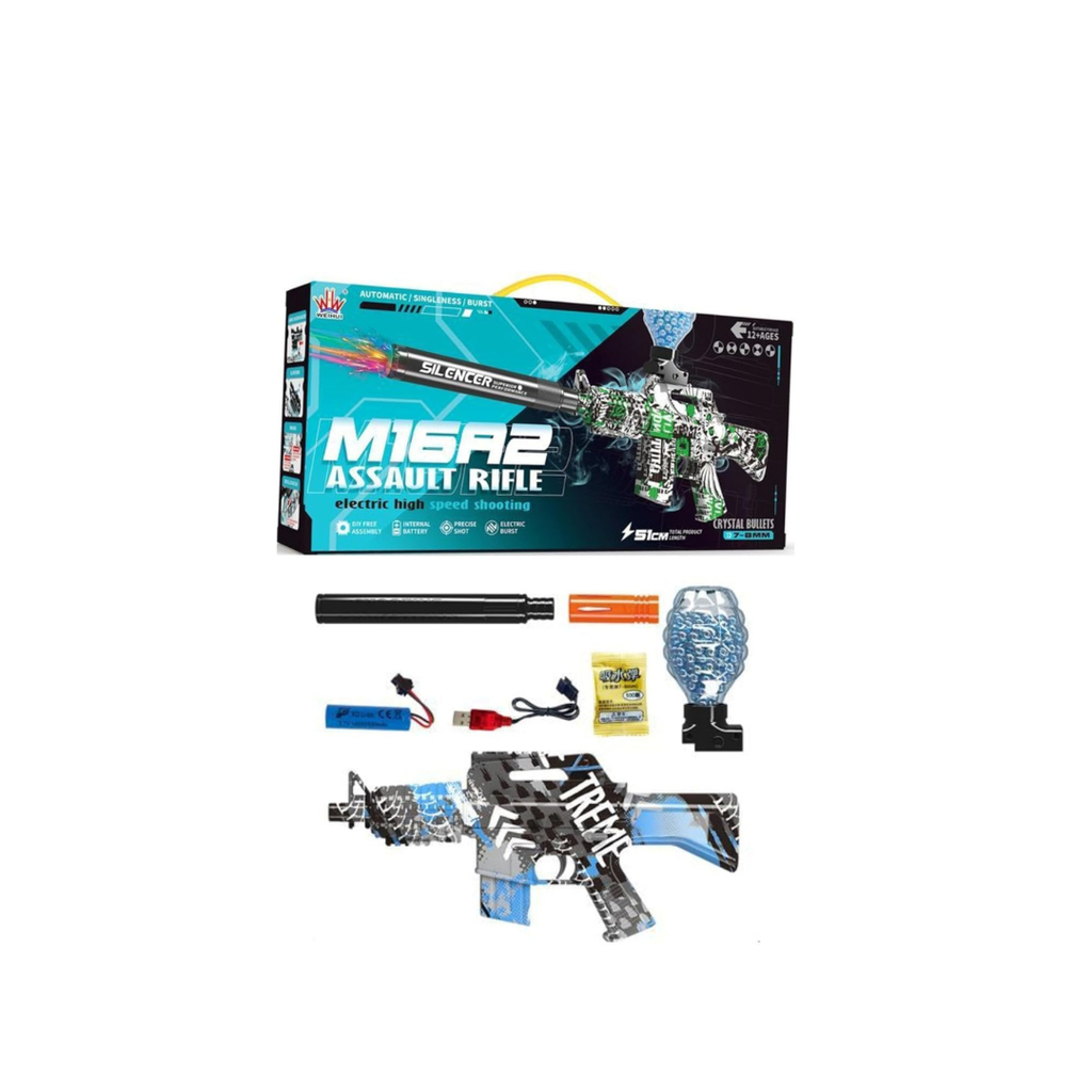 M5A2 Assault Rifle Toy Gun – Light & Sound Battery Operated Role Play Toy (6+ Years)