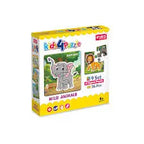Kids 4 Pcs Wild Animals Jigsaw Puzzle Set – 9 Puzzles, 36 Pieces, Educational Learning Toy for Kids (4 Years+) Animals as Per Availability