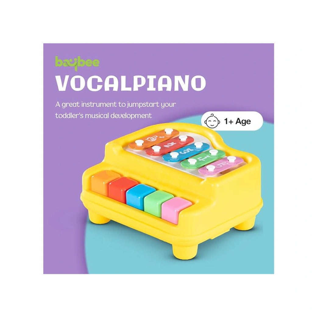 2-in-1 baby piano and colorful xylophone musical toy for kids.
