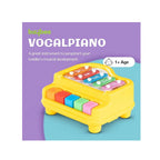 2-in-1 baby piano and colorful xylophone musical toy for kids.
