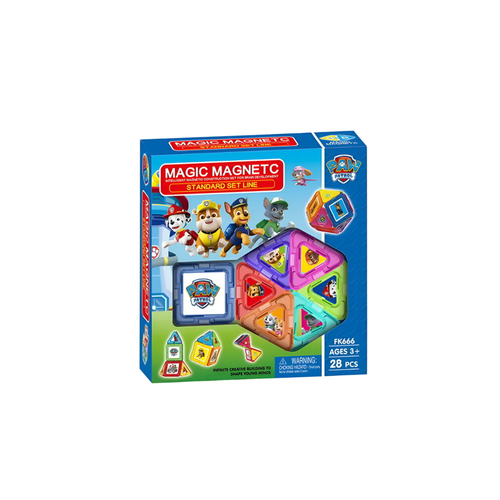 Paw Patrol Magic Magnetic Building Set – 28 Pieces
