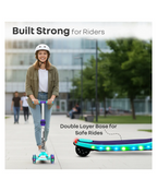 R for Rabbit Road Runner Stellar Kids Scooter with Bluetooth Music & Lights, 3-Level Adjustable Height, PU LED Wheels | Kick Scooter for 3+ Years Baby Boy and Girl Weight Up to 75 kg