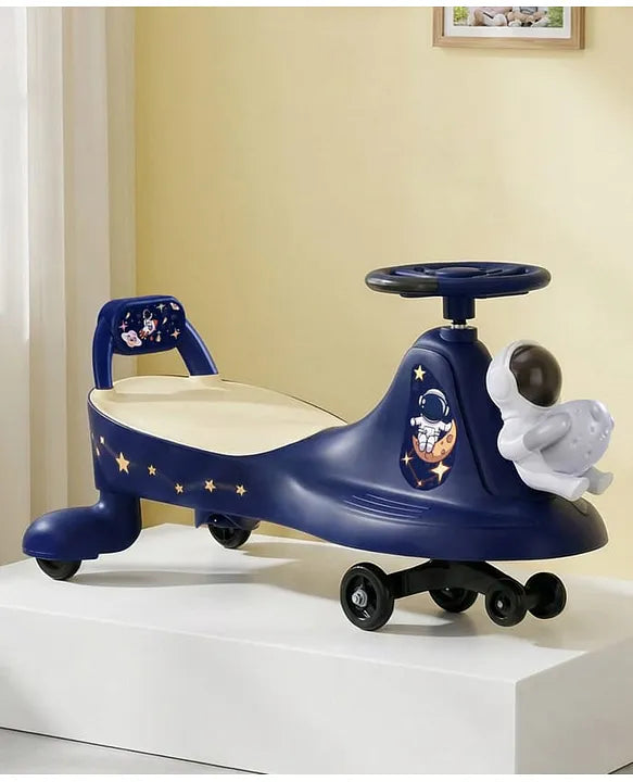 Astronaut Theme Magic Swing Car for Kids with Light & Music