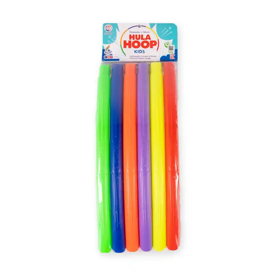 Kids Adjustable Hula Hoop for Kids & Adults Interlocking Ring for Fitness, Balance & Coordination | Fun Exercise Toy, Indoor & Outdoor Play - Multicolor
