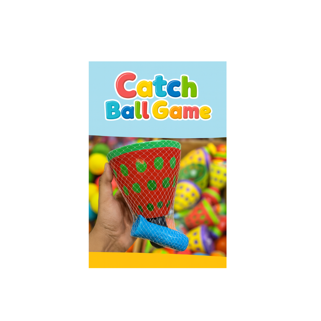 Toy Gallery Click and Catch Twin Ball Game for Kids 3 Years+ Random Colour as per Availability