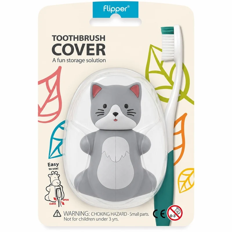 Flipper Toothbrush Cover Cat