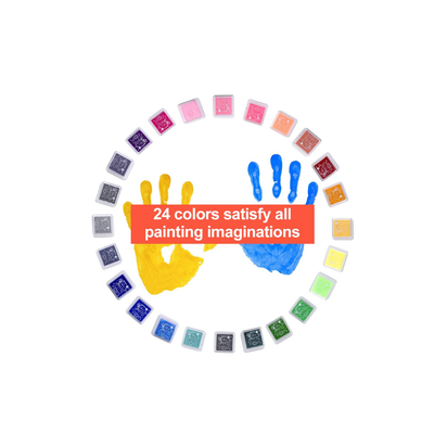 24 Colors Craft Ink Pad for kids