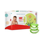 LuvLap Aloe Vera & Chamomile Baby Wipes, 72 Wipes with Lid | Alcohol-Free, Paraben-Free & Vitamin E Enriched